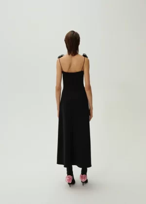 Black Bustier Midi Dress – view 2