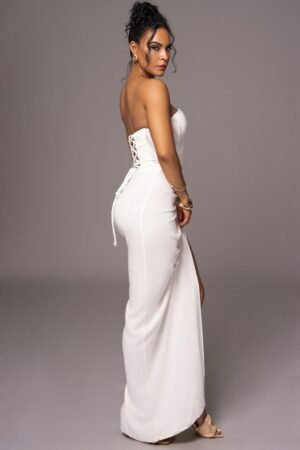 Pure Bliss White Linen Skirt Set – view 2