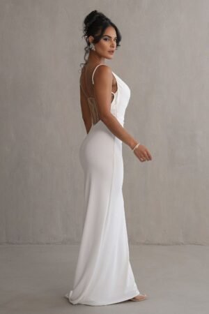Ivory Cami Straps Maxi Dress – view 2