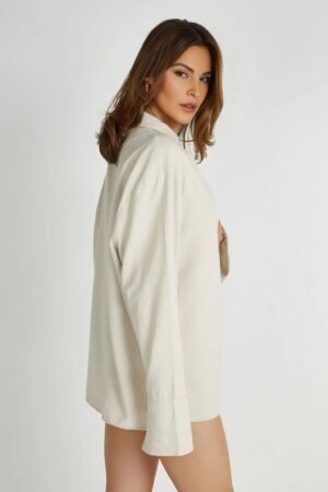 Coastal Comfort Natural Linen Shirt – view 2