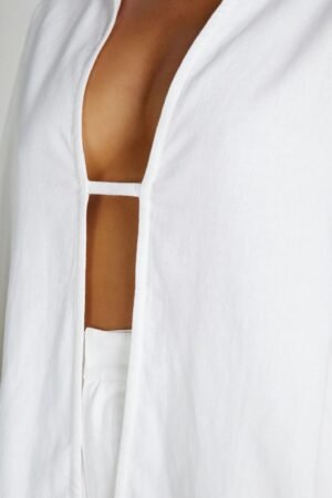 Coastal Comfort White Linen Shirt – view 2