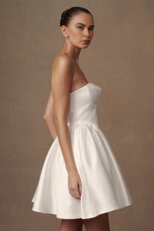 Valentina Corset Ivory Mini Dress – view 2