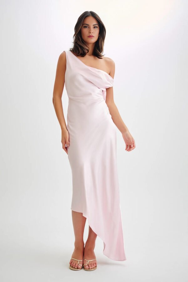 Seraphina Asymmetrical Pale pink Slip Dress