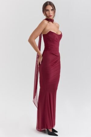 Whimsical Grace Cabernet Corset Co-ord Set – view 2