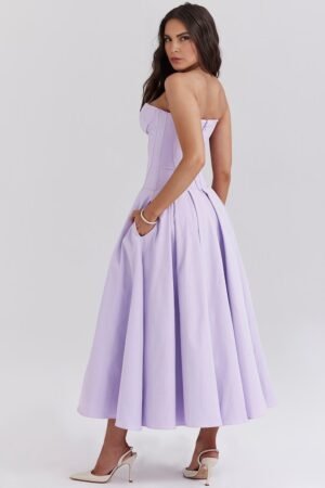 Iconic Sculpted Orchid Midi Dress – view 2