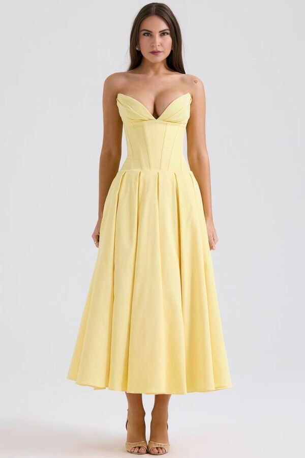 Iconic Sculpted Sunshine Midi Dress