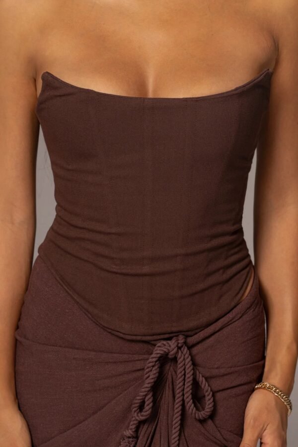 Versa Chocolate  Corset - Image 6