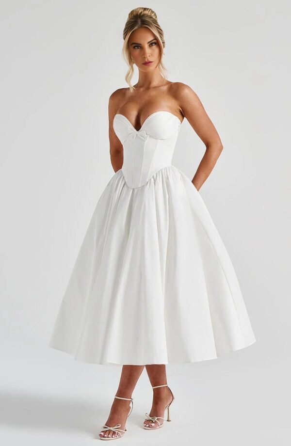 Ivory Grace Strapless Gown