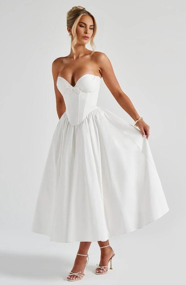 Ivory Grace Strapless Gown - Image 3