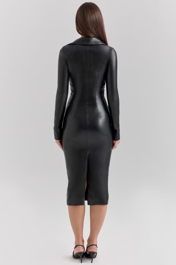 Plunge Collar Black Midi - Image 6