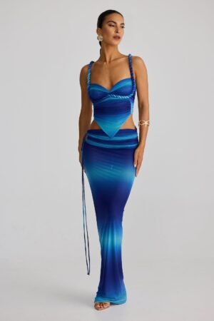 Seabreeze Mesh Blue Ombre Coord – view 2