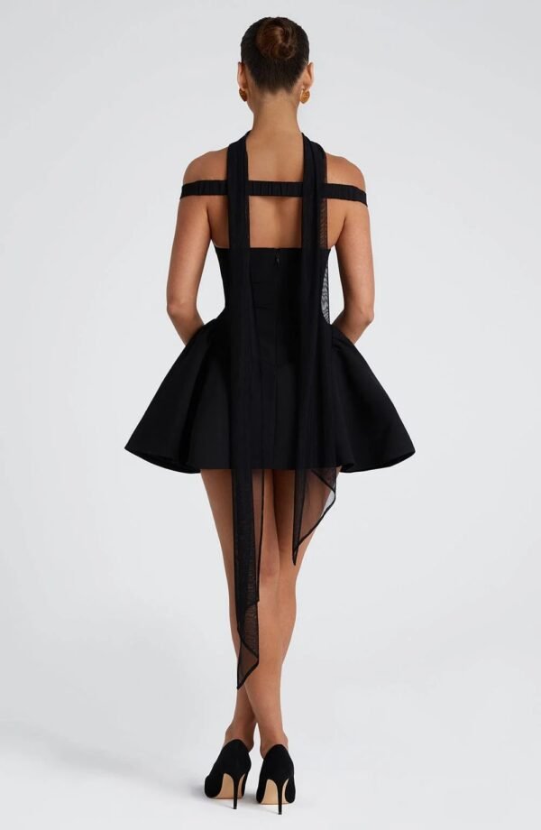 Bardot  Tulle Black Mini Dress - Image 3