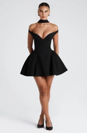 Bardot  Tulle Black Mini Dress