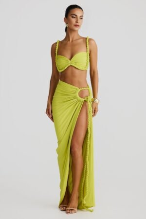 Coastal Muse CHARTRUESSE Skirt