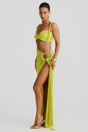Coastal Muse Chartreuse Skirt – view 2