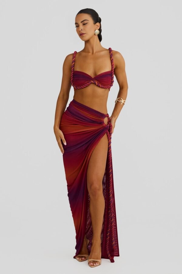 Rope Detail OMBRE Bandeau Top - Image 4