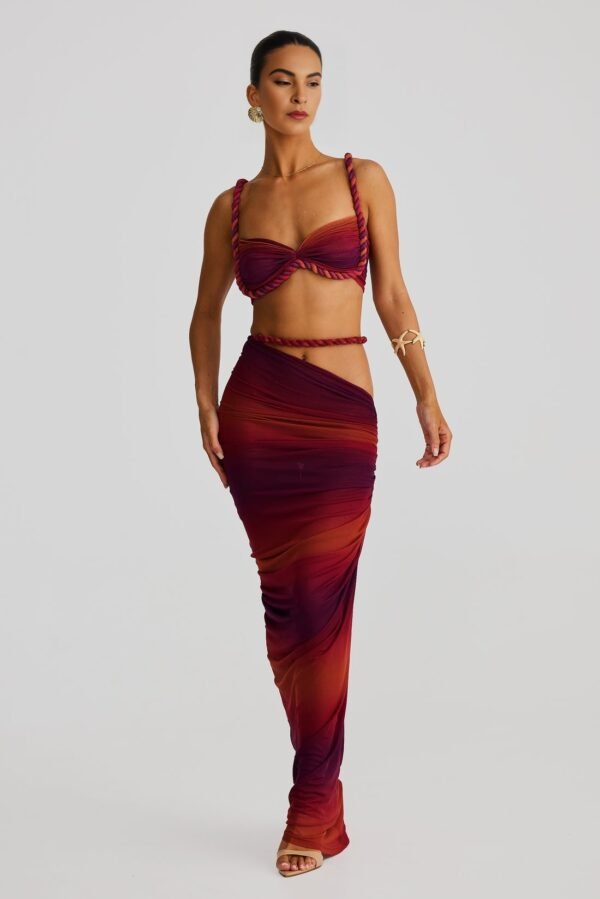 Coastal Charm SUNSET OMBRE Skirt