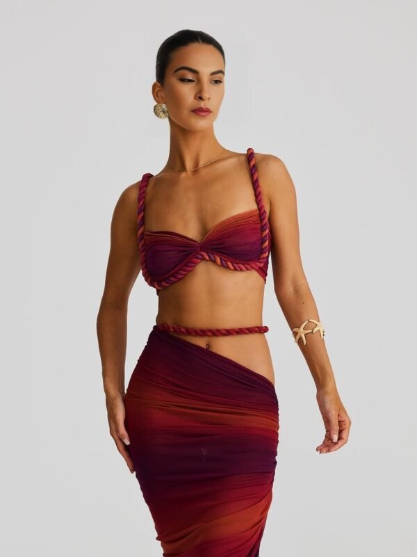 Coastal Charm SUNSET OMBRE Skirt - Image 5