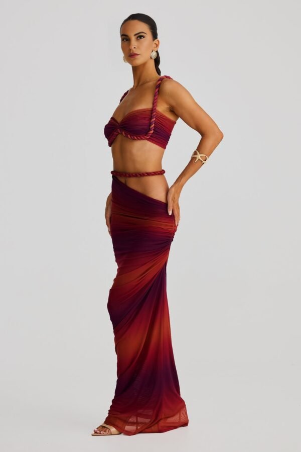 Coastal Charm SUNSET OMBRE Skirt - Image 3