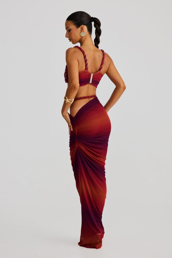 Coastal Charm SUNSET OMBRE Skirt - Image 4