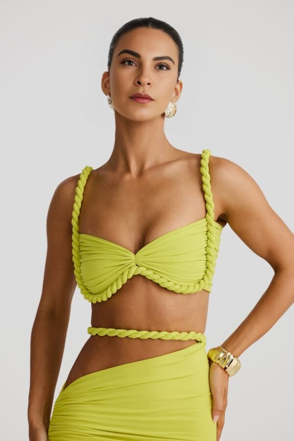 Rope Detail CHARTRUESSE Bandeau Top - Image 4