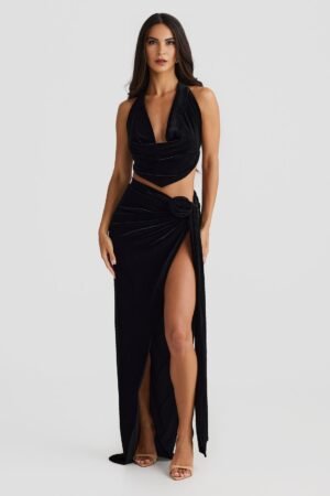 Velvet Elegance BLACK  Co-Ord