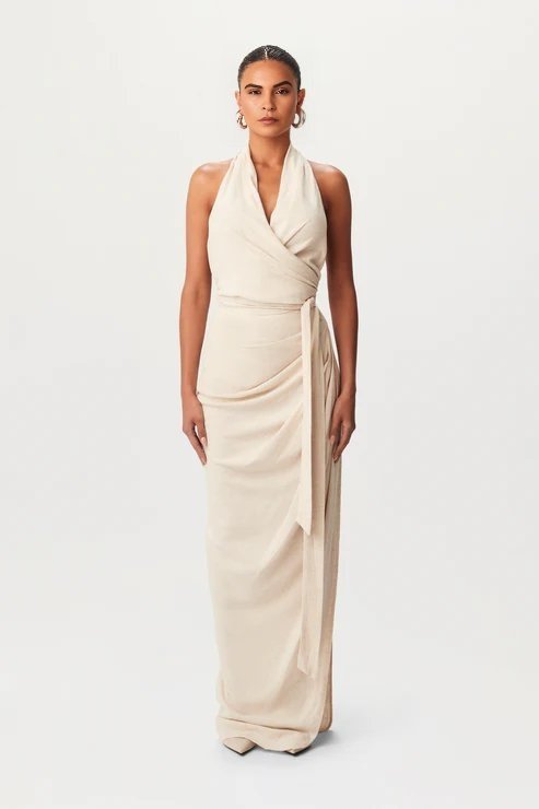 Coastline Linen Natural Maxi Skirt