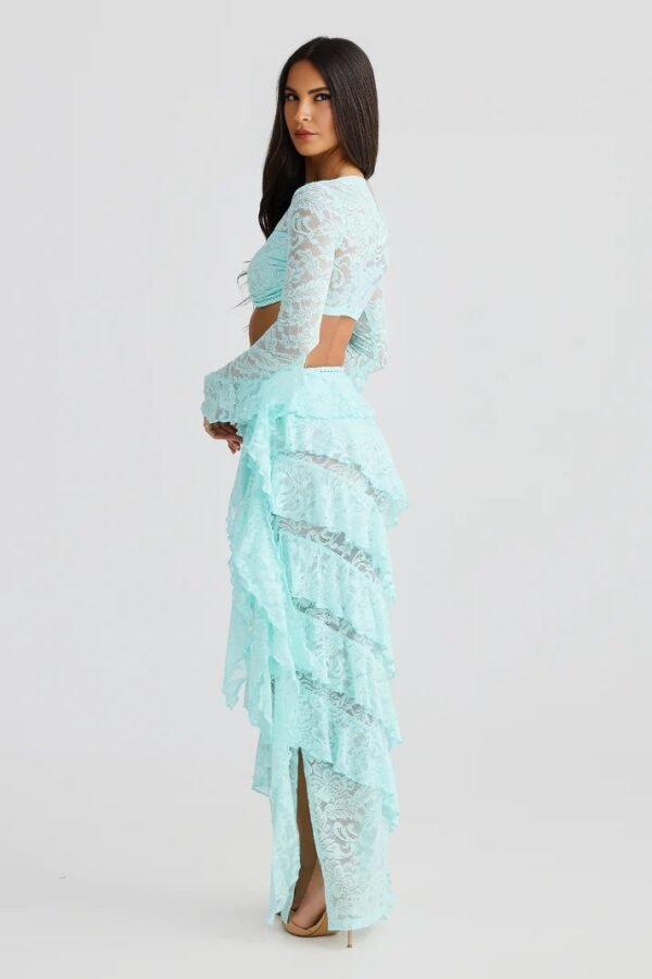 Isla Sky Blue Lace Top - Image 3