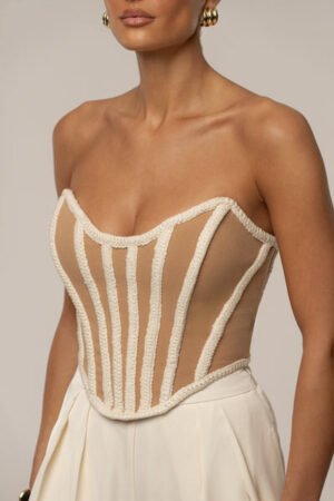 Sienna Braided Corset Ivory