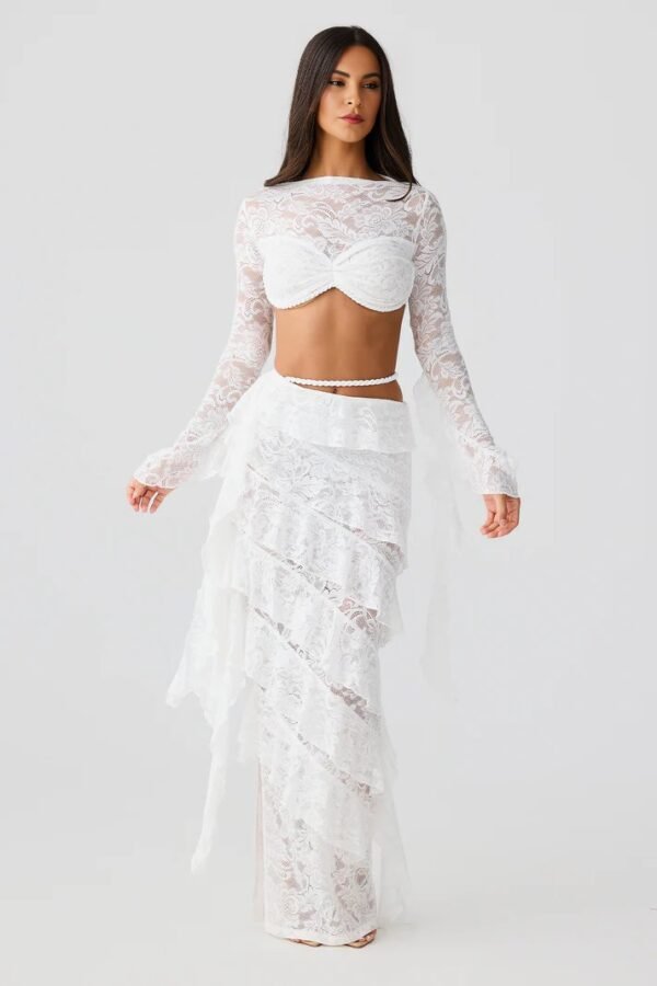 Isla White Lace Top - Image 4