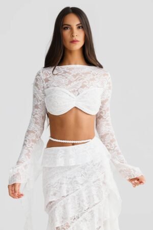 Isla White Lace Top – view 2