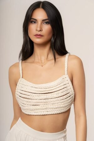 Woven Whisper White Top