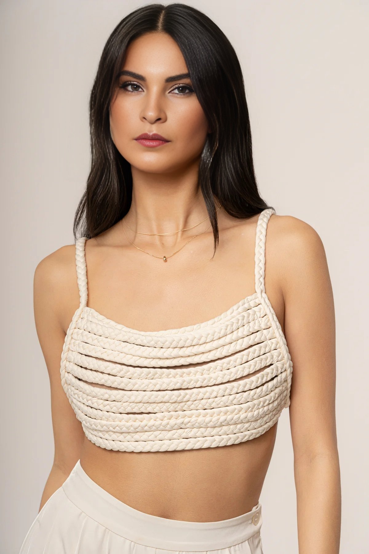 Woven Whisper White Top