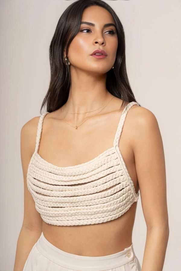 Woven Whisper White Top - Image 4