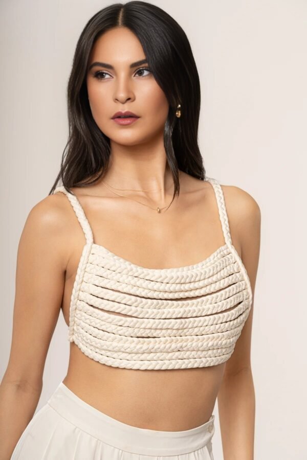 Woven Whisper White Top - Image 3