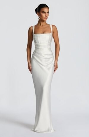 Liora Satin Ivory Gown