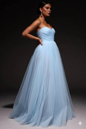 Enchanted Tulle Blue Gown – view 2