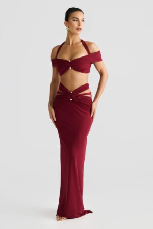 Soleil Off-Shoulder Shiraz Crop – view 2