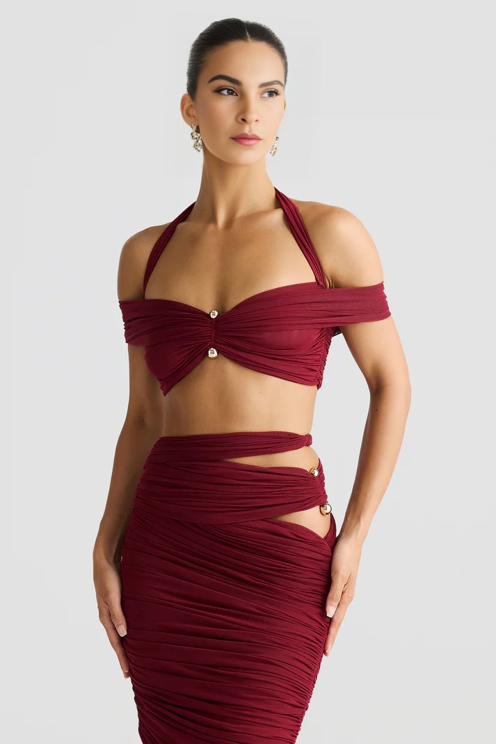 Soleil Off-Shoulder Shiraz Crop