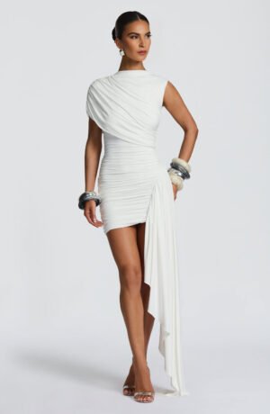 Elara Mini Dress White – view 2